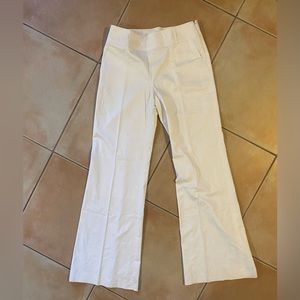BURBERRY WHITE WIDE LEGGED PANTS